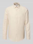 Slim fit zakelijk overhemd met knoopsluiting