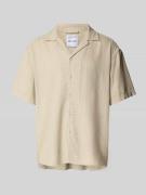 Vrijetijdsoverhemd met reverskraag, model 'LATHAM'