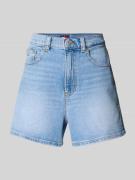 Regular fit korte jeans van katoenmix