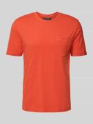 Regular fit T-shirt van puur katoen