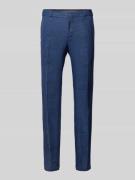 Slim fit linnen broek met achterzakken, model 'Genius'