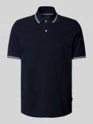 Regular fit poloshirt met labeldetail
