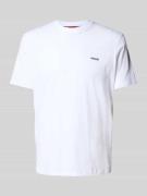 T-shirt met labelprint, model 'Dero'