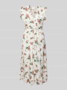Midi-jurk van viscose met knoopsluiting