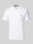 Tailored fit poloshirt met logostitching