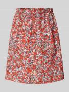Minirok van een mix van viscose en linnen, model 'FILIZAA'