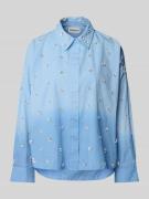 Regular fit blouse met pailletten, model 'Harkansas'
