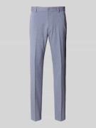 Regular fit pantalon met fijne geweven structuur