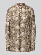 Relaxed fit blouse met platte kraag