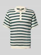 Poloshirt met structuurmotief, model 'BLUCOHEN'