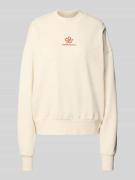 Sweatshirt met ribboorden, model 'ALIZAA'