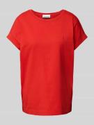 T-shirt met labelstitching, model 'IDAARA'