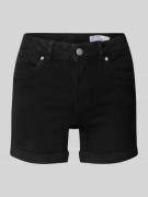 Regular fit korte broek van katoenmix, model 'LUNA'