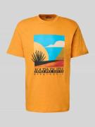 T-shirt met labelprint, model 'ARBIA'