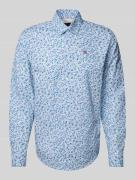 Vrijetijdsoverhemd met labelstitching, model 'RONGE'