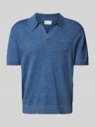 Regular fit poloshirt met labelstitching