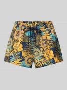 Korte regular fit broek met tunnelkoord, model 'JOOGI'