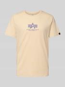 T-shirt met labelprint