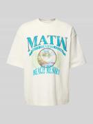 T-shirt met labelprint
