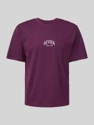 T-shirt met labelprint