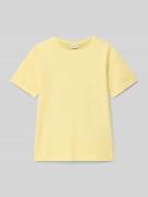 Regular fit T-shirt van puur katoen