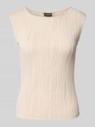 Slim fit top met structuurmotief, model 'TINNIKA'