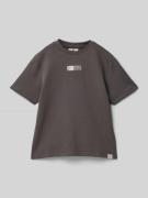 T-shirt met labelprint