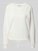 Sweatshirt met motief- en statementprint