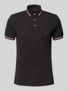 Slim fit poloshirt met logostitching