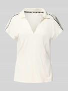Regular fit poloshirt met labelopschrift