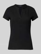 T-shirt in riblook, model 'Kleoh detail'