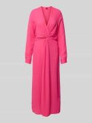 Maxi-jurk met knoopdetail, model 'Koventi'