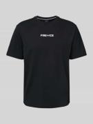 Poloshirt met labelprint, model 'MICK'