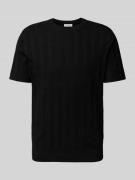 T-shirt met structuurmotief