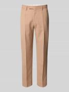 Slim fit pantalon met persplooien, model 'Kynd'