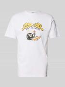 T-shirt met labelprint