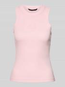 Slim fit tanktop van katoenmix, model 'SMILE CAISA'