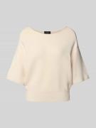 Gebreide pullover met 1/2-mouwen