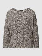 Blouse met all-over motief, model 'Sebry'