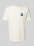 T-shirt met motief- en statementstitching, model 'JOBBE'