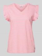 T-shirt met volantmouwen