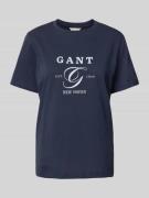 T-shirt met labelprint