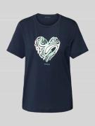 Regular fit T-shirt van puur katoen