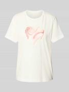 Regular fit T-shirt van puur katoen