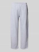 Straight leg sweatpants met labelprint
