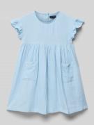 Jurk met steekzakken en knoopsluiting aan de achterkant