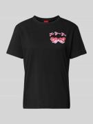 T-shirt met ronde hals, model 'Damacia'