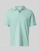 Regular fit poloshirt met V-hals, model 'CHARLES'
