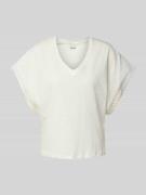 T-shirt met V-hals, model 'HOLYA'