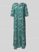 Tuniekjurk met V-hals en 1/2-mouwen